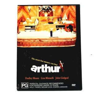 Arthur (dvd,  Region 4,  1981) Vintage Snap Case Dvd