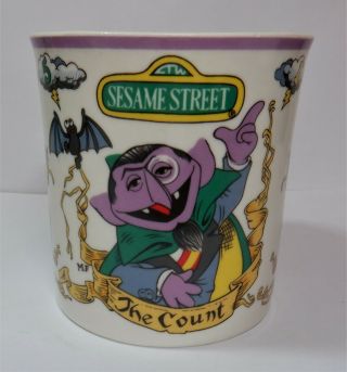 Vtg Rare Sesame Street Cup The Count Muppets Inc.  1973 1977 Gorham Mug So Cute