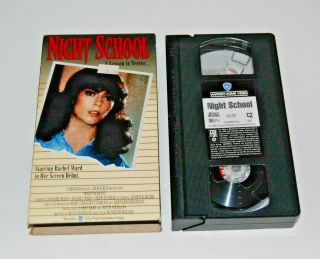 Night School Vhs Vintage Horror Slasher Cult Warner 80s Home Video Rare