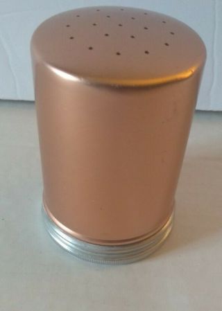 Vintage Aluminum Salt /pepper/ Sugar Shaker Copper/ Silver