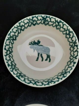 Folkcraft Moose Country By Tienshan Soup Cereal Bowl 6 1/2 "