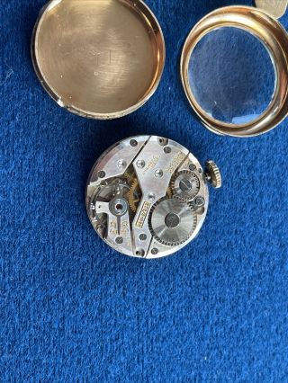 Vintage 7 Jewels Sussex Swiss Watch Sarah Cow 10k Golf Filled RGP Pendant 2