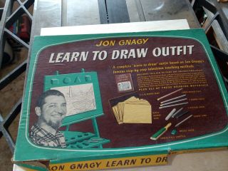 Vintage Jon Gnagy Learn To Draw Outfit