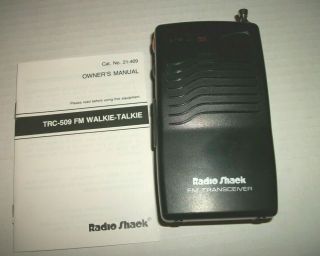 Vintage Radio Shack 49 MHz FM Walkie - Talkie TRC509 & Guaranteed 3