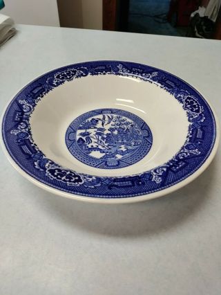 Vintage Royal China Blue Willow Ware 10” Serving Bowl