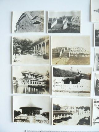 17 x vintage Photographs Peking Beijing China HMS Suffolk tour of Asia in 1930s 2