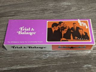 Trial And Balance Vintage 1969 Skill Board Game The Klingler Company Scale Game