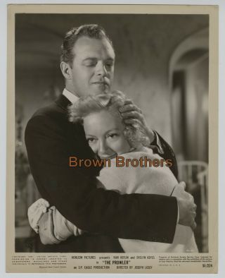 Vintage 1951 Film " The Prowler " Van Heflin & Evelyn Keyes Movie Photo - Bb