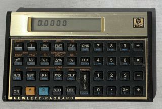 Vintage Hp 12c Financial Calculator Hewlett Packard Usa