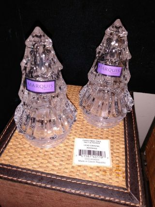 Waterford Crystal Christmas Trees.  Set Of Two.  Lovely Nib To Sell