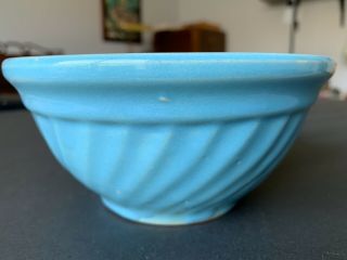 Watt Pottery 6 Blue Kolor Kraft (lip And Shoulder) Mixing Bowl