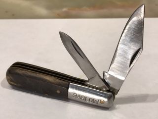 Vintage Usa Imperial Prov.  R.  I Folding Knife Barlow,  2 Blade