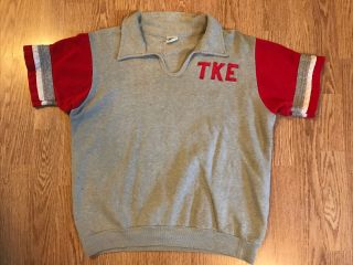 Vtg 80’s Champion Tke Tau Kappa Epsilon V Neck Size L Sweatshirt Unisex