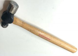 Vintage Stanley Jobmaster Hickory Ball Pein Hammer 32oz 54 - 032 Made in USA 2
