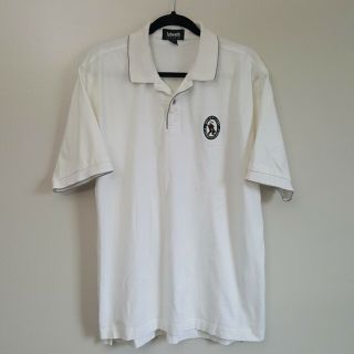 Vintage 1999 Us Open Pinehurst Golf Ashworth White Polo Shirt Cotton Sz L