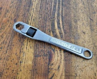 RARE Vintage Tools ADJUSTABLE Box End Mechanics Wrench Spanner NICKEL 87 ☆USA 2