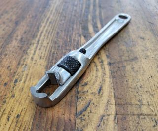 RARE Vintage Tools ADJUSTABLE Box End Mechanics Wrench Spanner NICKEL 87 ☆USA 3