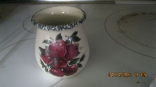 Home And Garden Party 4 " Apple Candle Holder Crock Container Usa Made