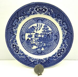 Royal China Blue Willow Plate Bread Or Dessert Willow Ware 6 5/16 " Vintage