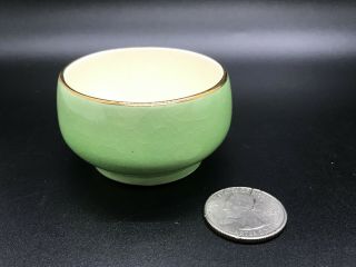 Vintage Royal Winton Grimwades Pastel Green Small Open Breakfast Sugar Bowl