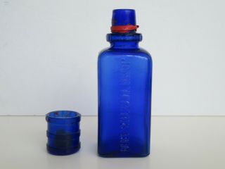 Vintage John Wyeth & Bro Cobalt Blue Medicine Bottle