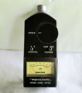 Vintage Realistic 33 - 2050 Sound Level Meter Fisher Mcintosh Tube Amp