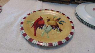 Lenox Plate Winter Greetings Everyday.  Cardinal.  8 1/2 "