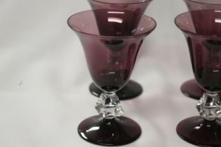 6 Bryce Brothers Aquarius Amethyst Tulip Wine Stem 941 2