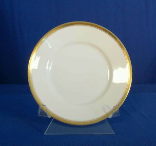 Silesia Sil29 Bread And Butter Plate White Gold Trim Ohme Germany Bfe1832