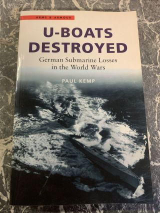 Vintage Book War Ww2 Paperback U Boats Destroyed German Submarine Losses Kemp 19