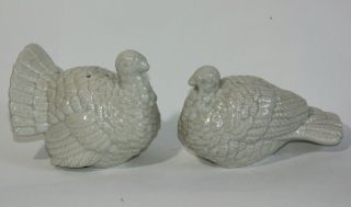Vtg Ws China Salt And Pepper Shakers Turkey Thanksgiving Gift Fall Decor Figure