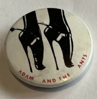 Adam And The Ants Badge Issue Vintage Pop Music Badge