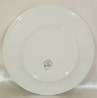 Homer Laughlin Dinner Plate Restaurant Ware UB - 1 Dark Pink Rim Ivory 3