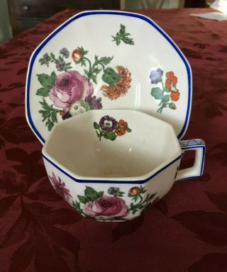 Royal Doulton Vintage Tea Cup And Saucer,  D3823 Floral Pattern
