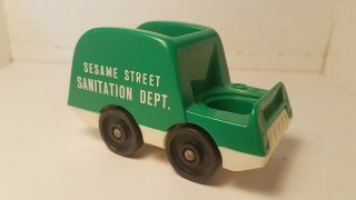 Vintage 1973 Fisher Price Little People Muppets Sesame Street Garbage Truck