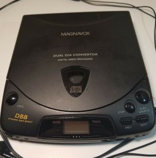 Vintage 1995 Magnavox Portable Cd Player Dual D/a Converter Model Az6832