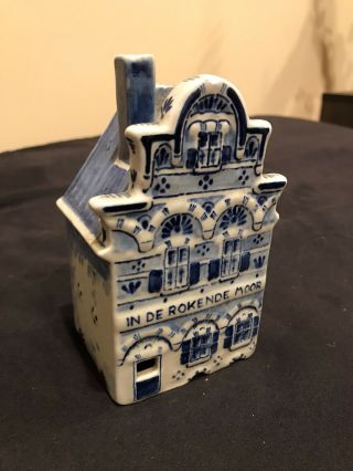 Delft Blue Holland Dutch Ceramic House Figurine Tea Light Candle Holder CB1957 3