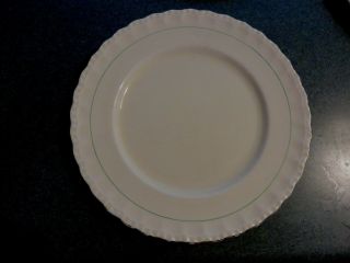 Vintage (5) GRINDLEY Cream Petal Green Line Gr193 10in Dinner Plates 2