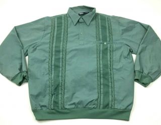 Vintage John Blair Shirt Size 3xl Xxxl Gray Green Pullover Polo Bowling Tee Mens