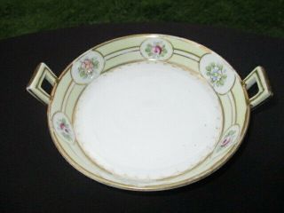 OLD NIPPON HAND PAINTED CREAM CHEESE BUTTER TUB DISH 2