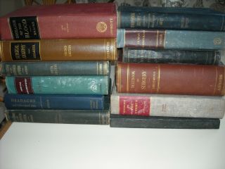 12 Medical Books 1930 - 1952 Vintage,  For Crafts,  Look Smart,  Reading,  Props