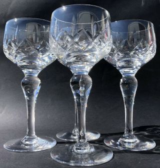 Tactile Stuart Crystal Set Of 4 Hock Wine Glasses  Regent  Cut