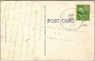 Vintage 1949 ALLEGHENY STATE PARK York Postcard GIRL SCOUTS CAMP Linen 2
