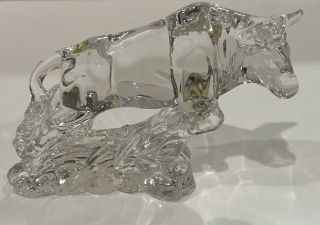 Vintage Wonders Of The Wild Crystal Bull From Germany
