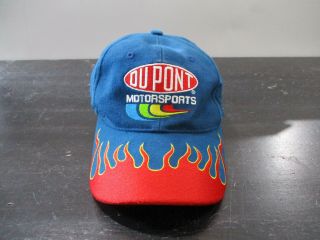 Vintage Nascar Hat Cap Snap Back Blue Red Jeff Gordon Racing Racer Mens 90s A8
