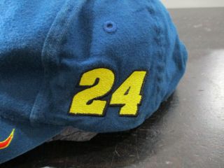 VINTAGE Nascar Hat Cap Snap Back Blue Red Jeff Gordon Racing Racer Mens 90s A8 3