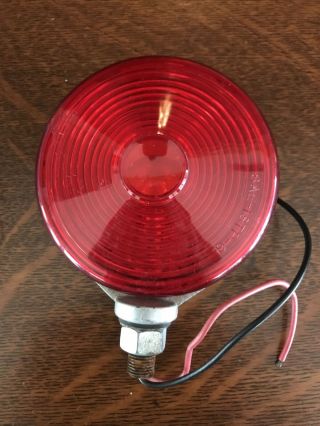 Vintage Dietz 270 - 2 Red Light 4” Diameter