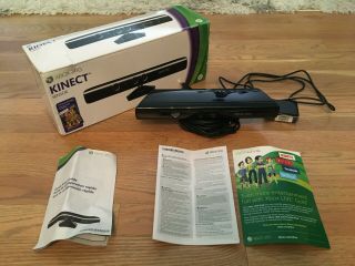 Microsoft Xbox 360 Kinect Connect Black Sensor Bar Retro Rare Vintage