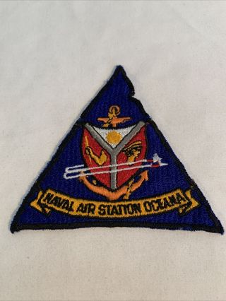 Us Navy Vintage Naval Air Station Nas Oceana Command Patch