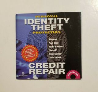 Personal Identity Theft Protection Credit Repair (vintage Pc Cd - Rom,  2001)
